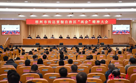 以“起步就要提速 首戰(zhàn)就是決戰(zhàn)”的奮斗姿態(tài)開啟新篇章丨梧州市召開傳達貫徹自治區(qū)兩會精神大會