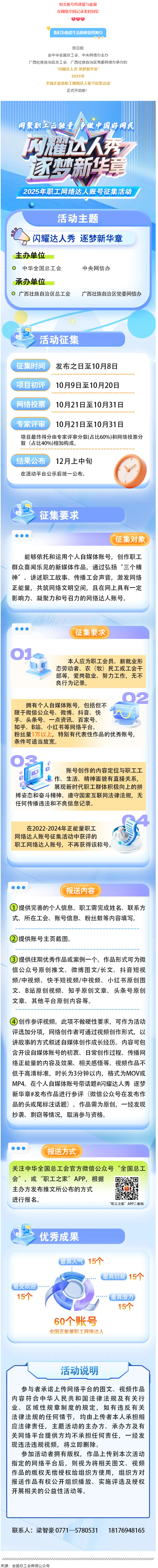 &ldquo;閃耀達人秀 逐夢新華章&rdquo;正能量職工網(wǎng)絡(luò)達人賬號征集活動來啦！.png