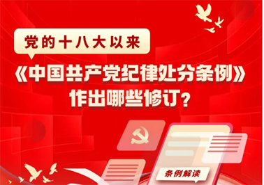 黨的十八大以來，《中國共產(chǎn)黨紀律處分條例》作出哪些修訂？