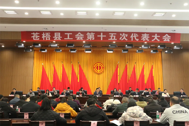 凝心聚力譜新篇 奮楫揚帆再起航——蒼梧縣工會第十五次代表大會勝利召開