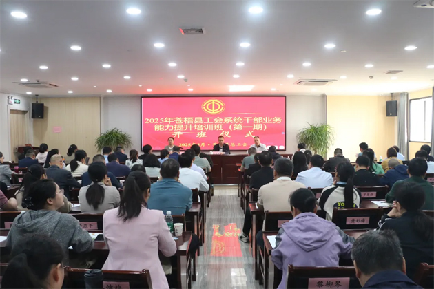 蒼梧縣總工會舉辦2025年蒼梧縣工會系統(tǒng)干部業(yè)務能力提升培訓班（第一期）